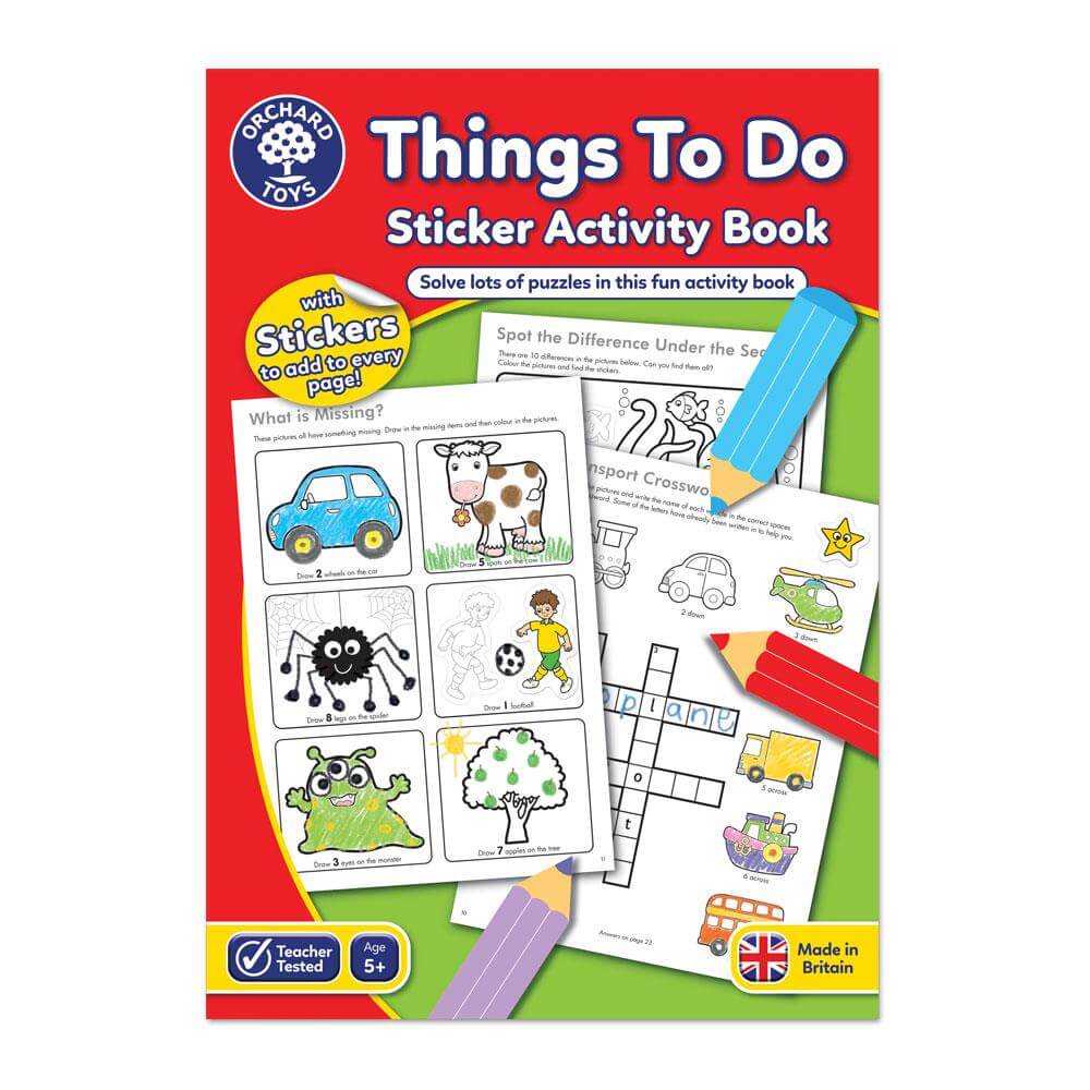 Orchard Toys Things To Do Sticker Activity Book